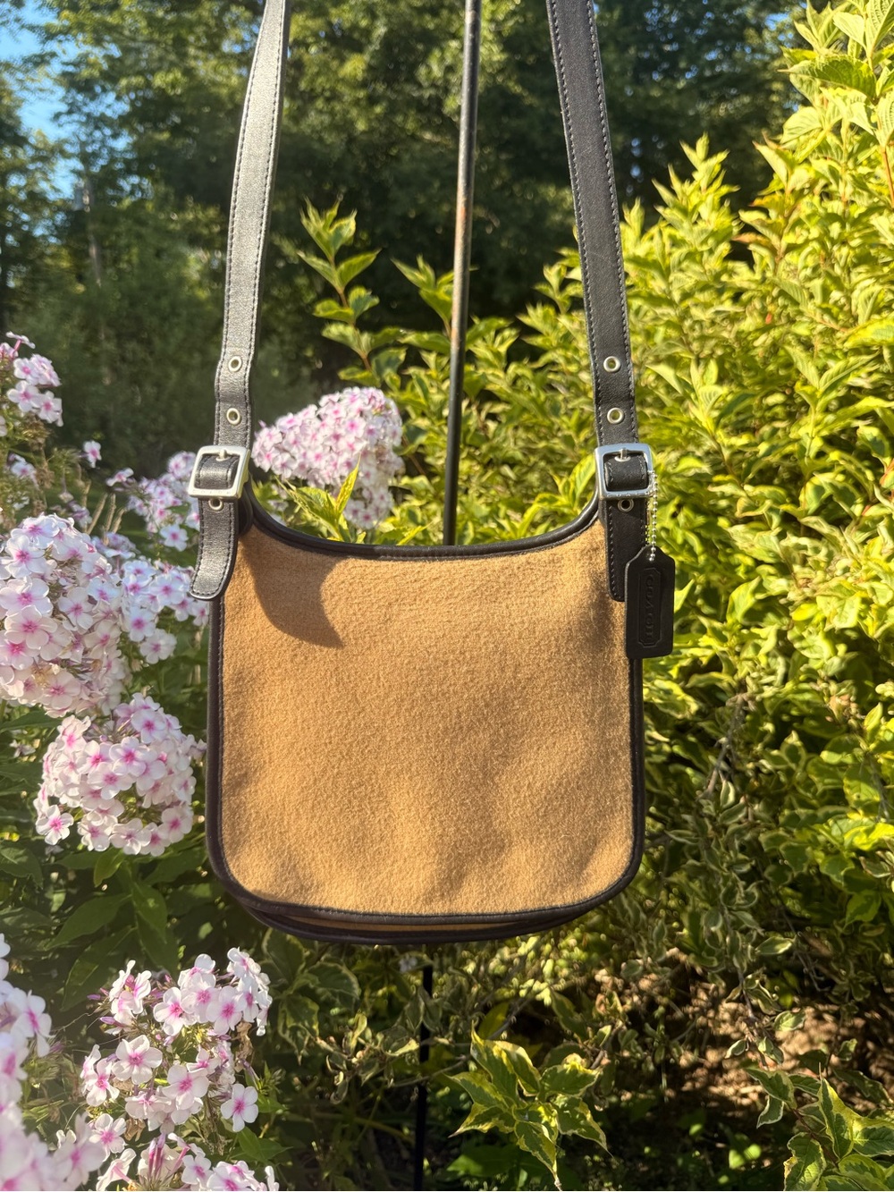 Coach Vintage Wool Hippie Flap Bag 9479